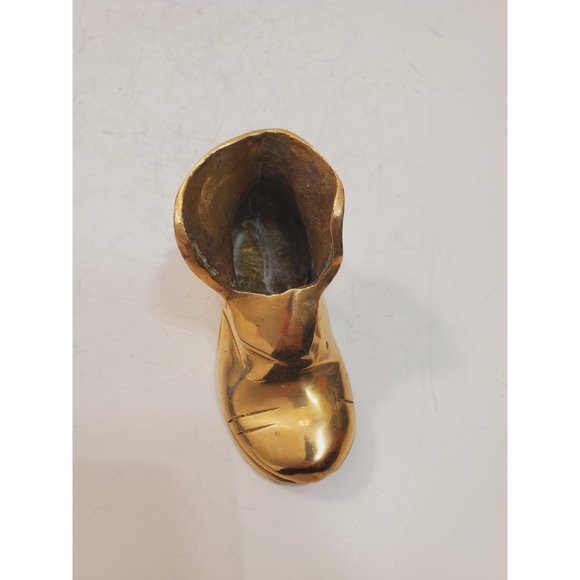 Heel Boot design sculpture / vase / / statue || heavy solid brass boot / solid - Picture 8 of 10